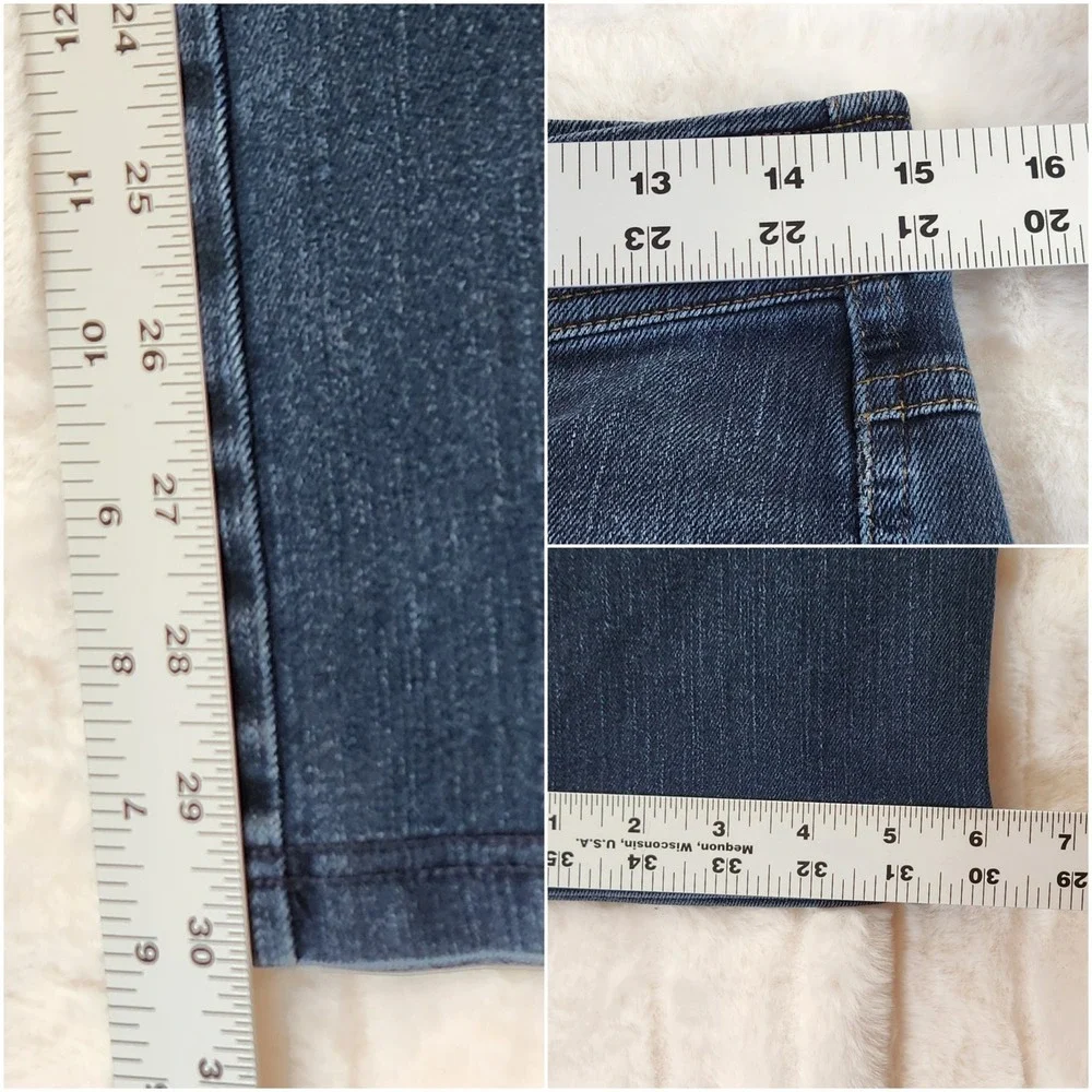 Kuhl Women Blue Straight Leg Jeans Denim Pants Sz 8 Reg  Outdoor Hiking Momcore